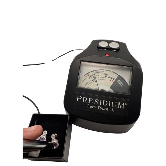 Amethyst Sterling Silver Infinity Design Earrings 1.46 CTW AA Round Cut Rhodium - Picture 6 of 9